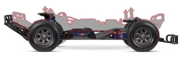 TRX104354-74-GRN Slash Modified BL-2S grün 1/10 Dirt Oval Racer RTR